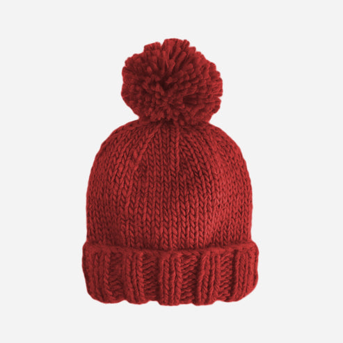 Classic Pom Hat, Red by The Blueberry Hill