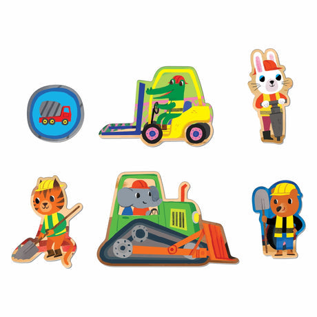 Construction Site 25 Piece Floor Puzzle by Mudpuppy