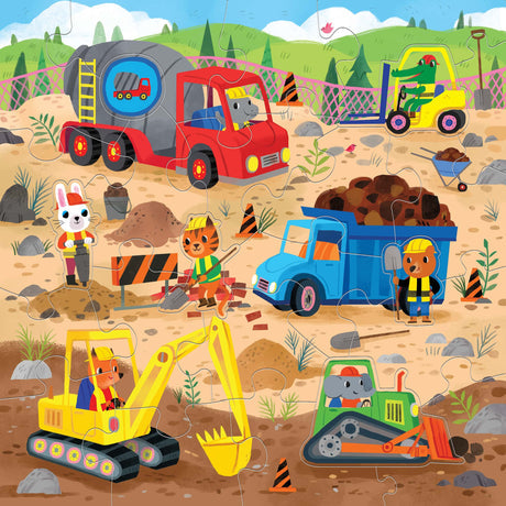 Construction Site 25 Piece Floor Puzzle by Mudpuppy