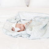 Cotton Muslin 4-Layer Quilt- Olive Branch by Saranoni