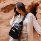 Criss-Cross Sling in Twilight Black by Petunia Pickle Bottom