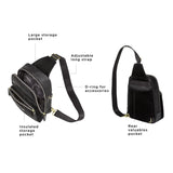 Criss-Cross Sling in Twilight Black by Petunia Pickle Bottom