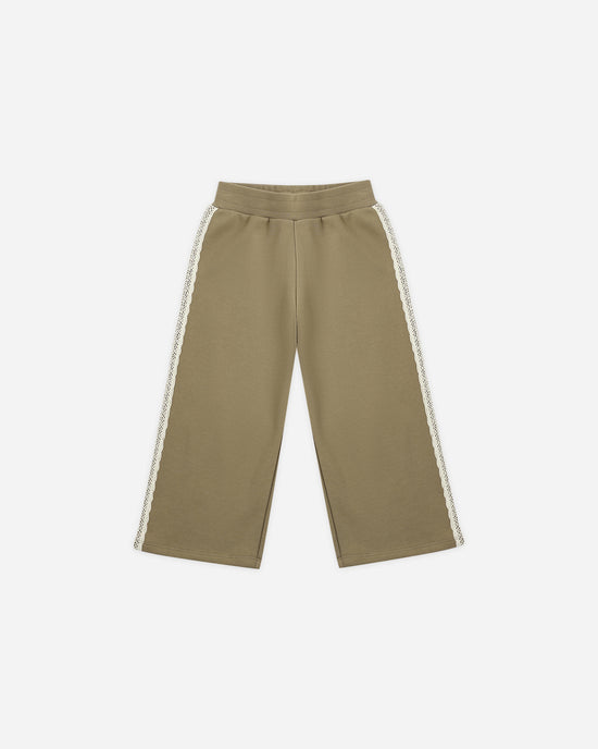 Wide Leg Sweatpant || Olive by Rylee + Cru