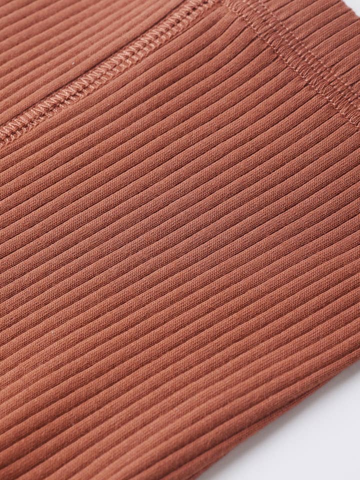 Ribbed Legging || Red by Quincy Mae