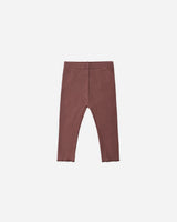 Ribbed Legging || Black Cherry by Quincy Mae