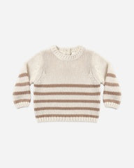 Rex Sweater || Almond Stripe by Quincy Mae