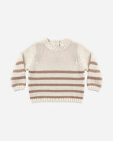 Rex Sweater || Almond Stripe by Quincy Mae