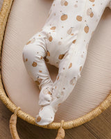 Bamboo Zip Footie || Harvest Friends by Quincy Mae