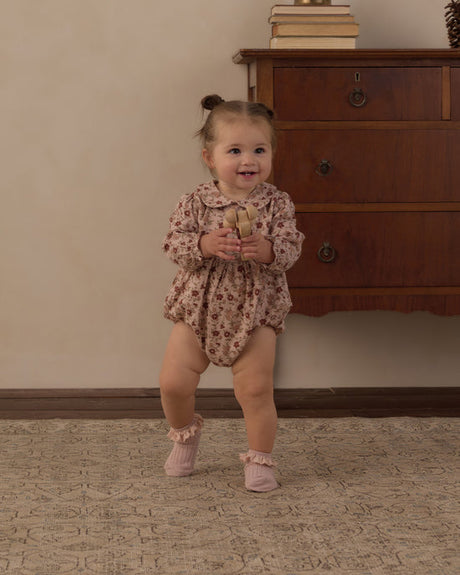 Cora Romper || Pink Floral by Rylee + Cru