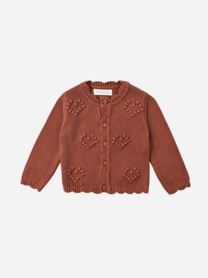 Knit Cardigan || Red by Quincy Mae
