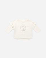 Ruffle Long Sleeve Tee || Baby Owl by Quincy Mae