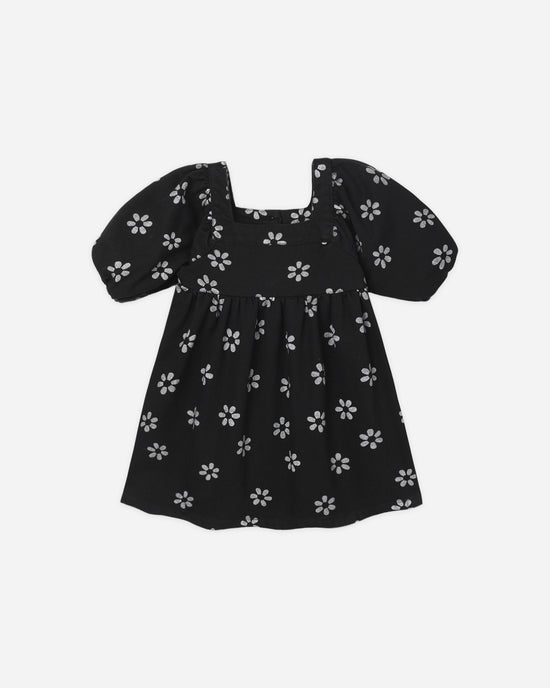 Gretta Babydoll Dress || Black Daisy by Rylee + Cru