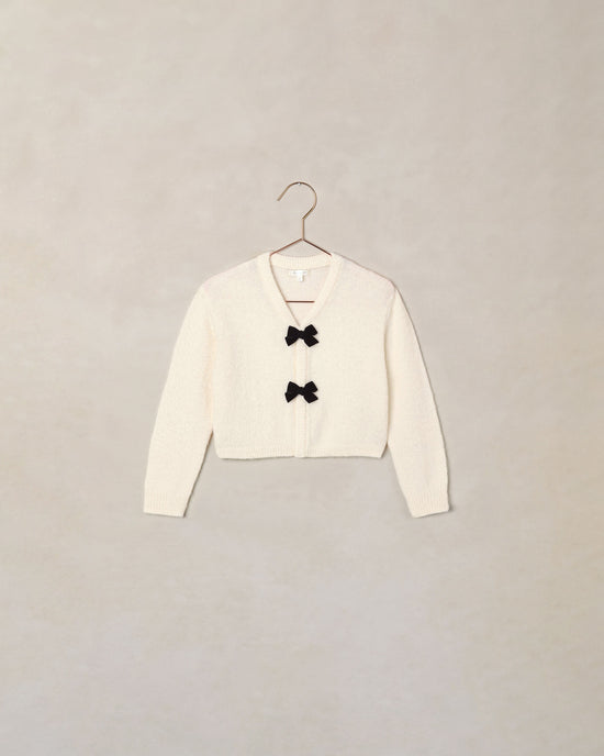 Bow Cardigan || Ivory by Noralee