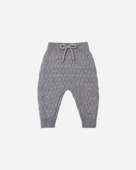Knit Pant || Heathered Slate by Quincy Mae