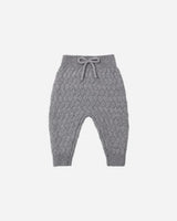 Knit Pant || Heathered Slate by Quincy Mae