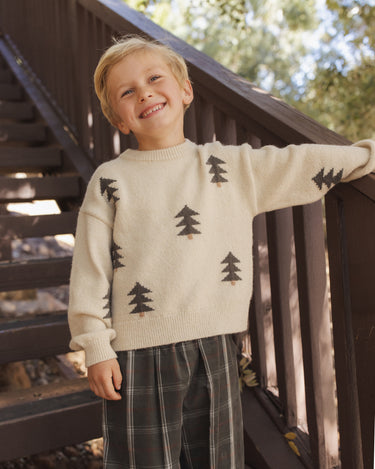 Aspen Sweater || Tree Jacquard by Rylee + Cru