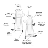 Kids' Snow Mitts - Black/Grey by Stonz