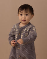 Fair Isle Romper || Slate by Rylee + Cru