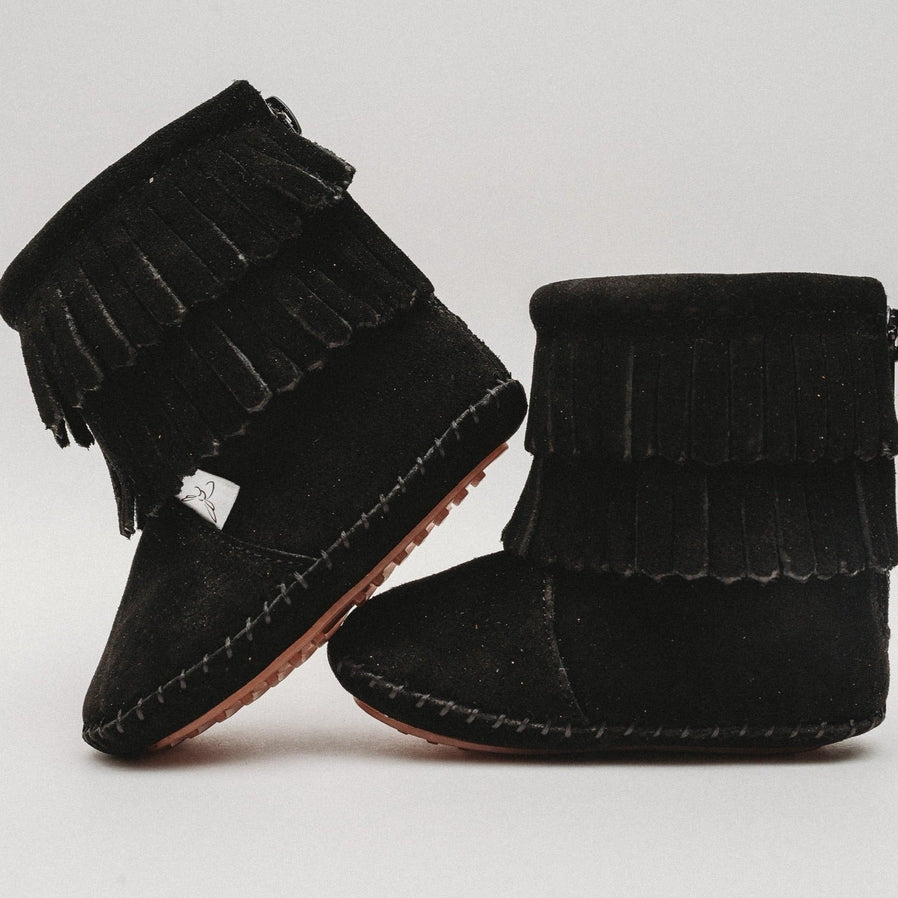 Black Cozy Boot by Little Love Bug