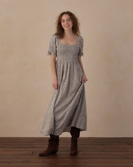 Women's Dallas Dress || Slate Floral by Rylee + Cru