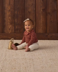 Ruffle Collar Bodysuit || Redwood by Quincy Mae