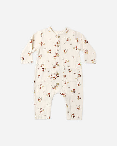 Pocketed Woven Jumpsuit || Apples by Quincy Mae