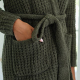 Waffle Knit Robe- Thyme by Saranoni