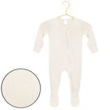 Dakota Plush Knit Zipper Footie by Lou Lou & Company