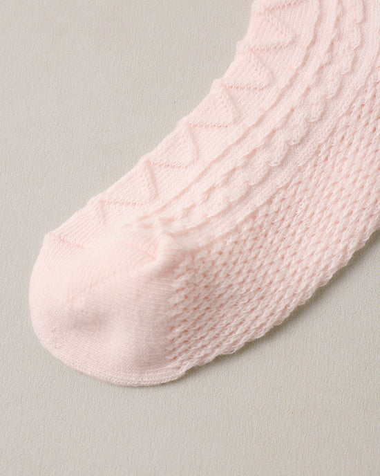 Ruffle Socks || Black, Blush by Noralee