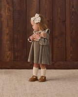 Velour Baby Dress || Spruce by Quincy Mae