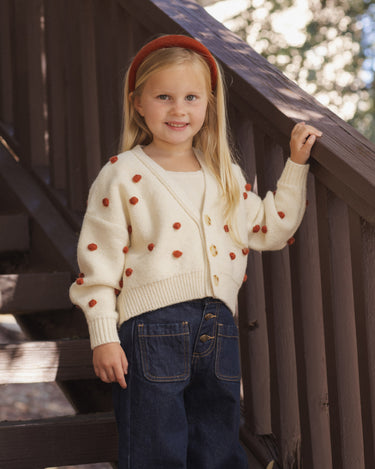 Boxy Crop Cardigan || Ruby Bobble by Rylee + Cru