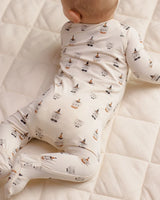 Bamboo Zip Footie || Costume Kittens by Quincy Mae