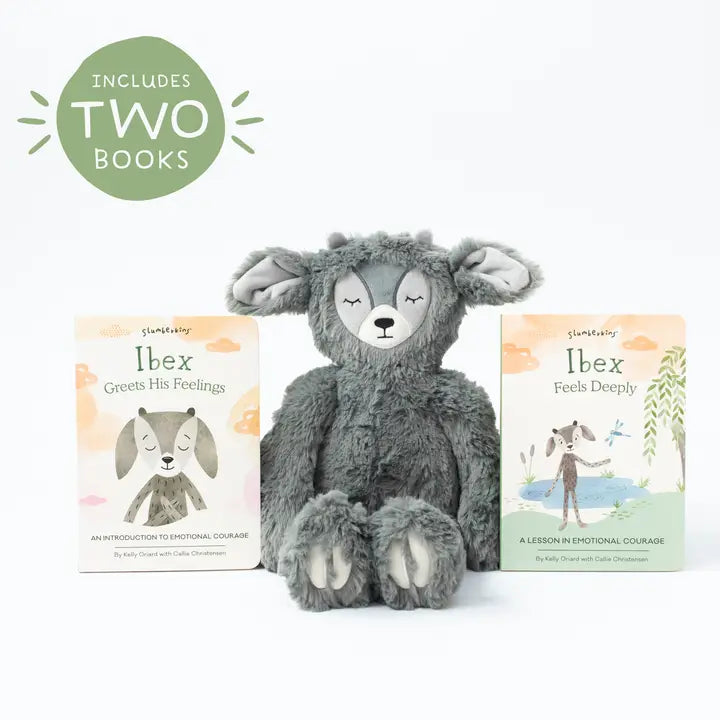 Ibex's Emotional Courage Set - with 2 Books! by Slumberkins