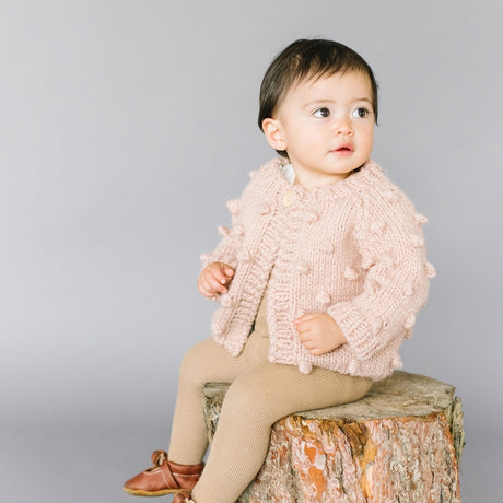 Popcorn Cardigan - Blush by The Blueberry Hill