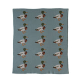 Cotton Knit Baby Blanket w/ Ducks by Creative Co-Op