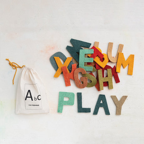 Handmade Wool Felt Alphabet by Creative Co-Op