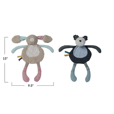 Plush Animal Sensory Toy by Creative Co-Op