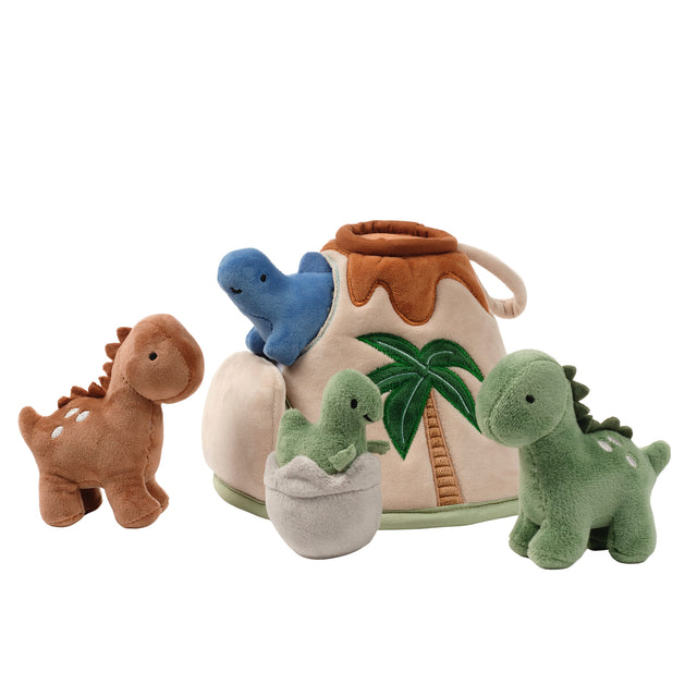 Dino-Might Plush Dinosaur Volcano Interactive Play Set by Lambs & Ivy