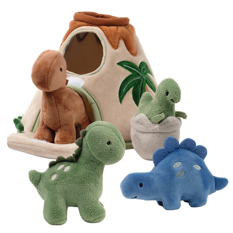 Dino-Might Plush Dinosaur Volcano Interactive Play Set by Lambs & Ivy