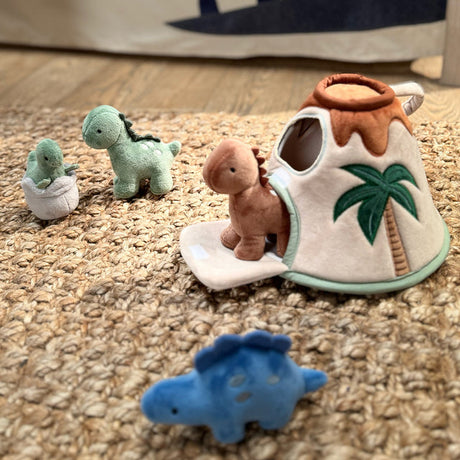 Dino-Might Plush Dinosaur Volcano Interactive Play Set by Lambs & Ivy