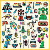 Stickers 160 ct - Robots by Djeco