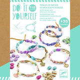 DIY Paper Beads Stylish & Golden Bracelet Set by Djeco
