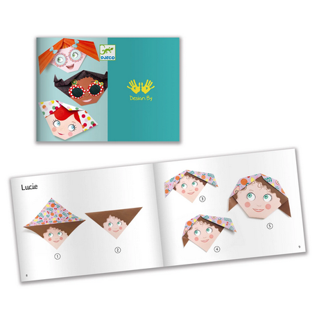 Pretty Faces Origami Kit by Djeco