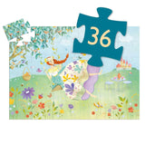 The Princess of Spring Silhouette Jigsaw Puzzle - 36pc by Djeco