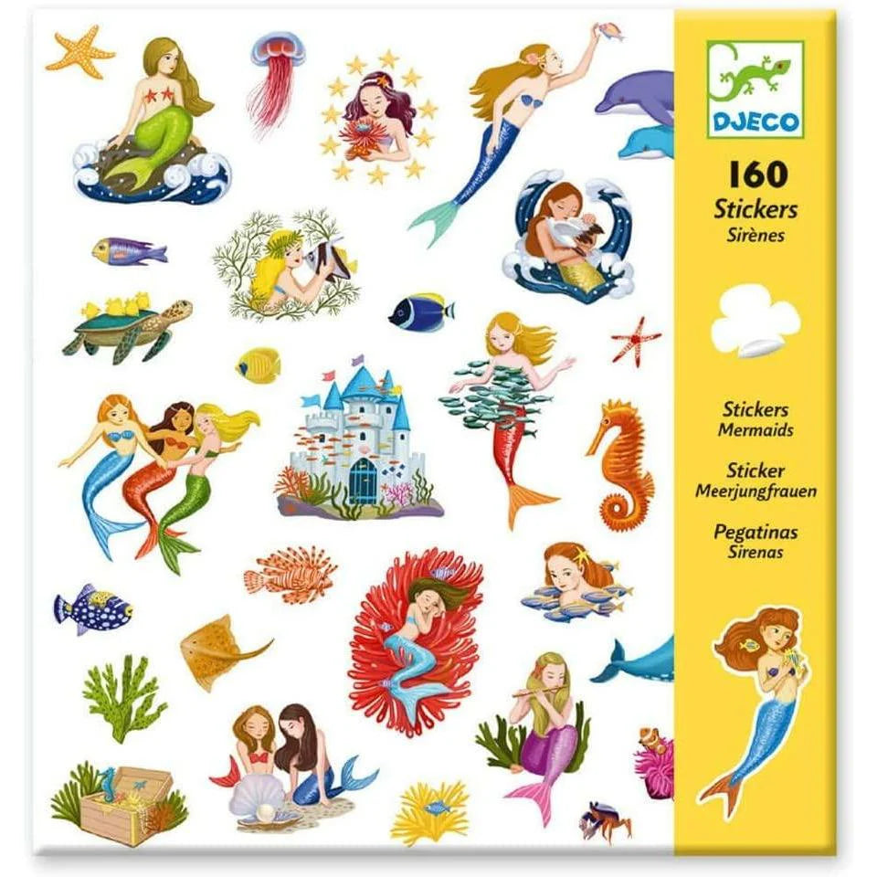 Stickers 160 ct - Mermaids by Djeco