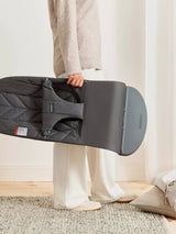 Bouncer Bliss - Cotton Petal Quilt in Anthracite by BabyBjorn