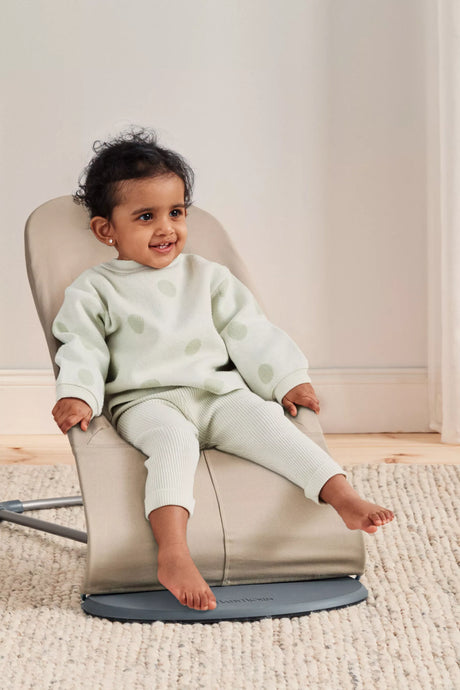 Bouncer Balance Soft - Cotton in Khaki/Beige by BabyBjorn