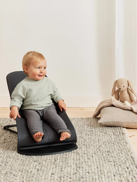 Bouncer Balance Soft - Cotton/Jersey in Dark Gray/Gray by BabyBjorn