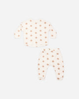 Long Sleeve Tee + Pant Set || Pink Daisies by Rylee + Cru