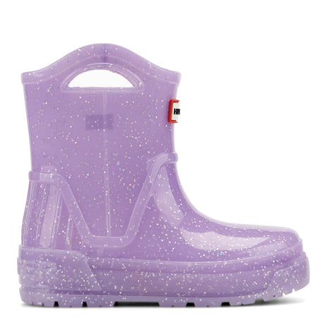 Little Kids Georgey Waterproof Rain Boots- Light Purple Glitter by Hunter Boots